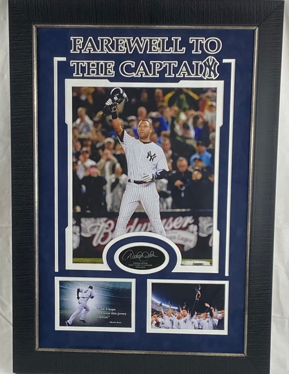 Derek Jeter Framed/Matted Farewell To The Captain (Unsigned)