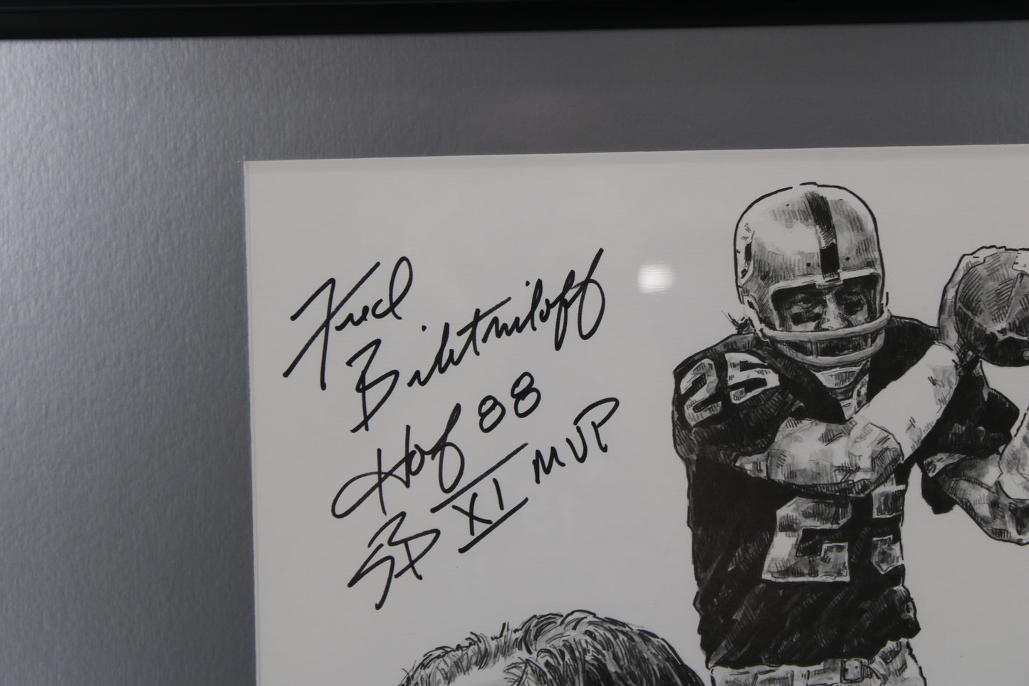 Fred Belitnikoff Signed Drawing