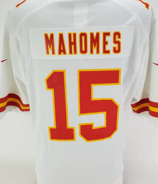 Patrick Mahomes Signed Kansas City Chiefs Nike NFL Game Replica Jersey W/ SB LVII Patch (Beckett Witness Certified)
