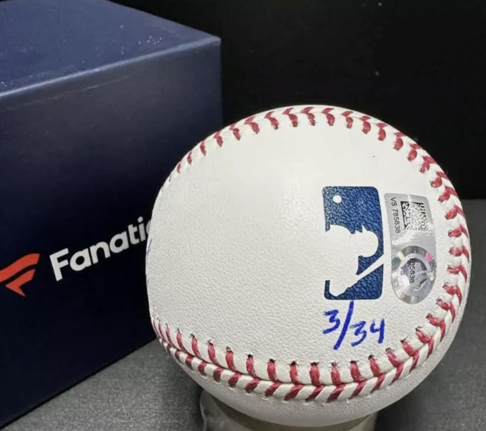 David Ortiz Signed LE OML Baseball Inscribed "HOF 22", "3x WS Champs" & "Boston Strong" (Fanatics & MLB)