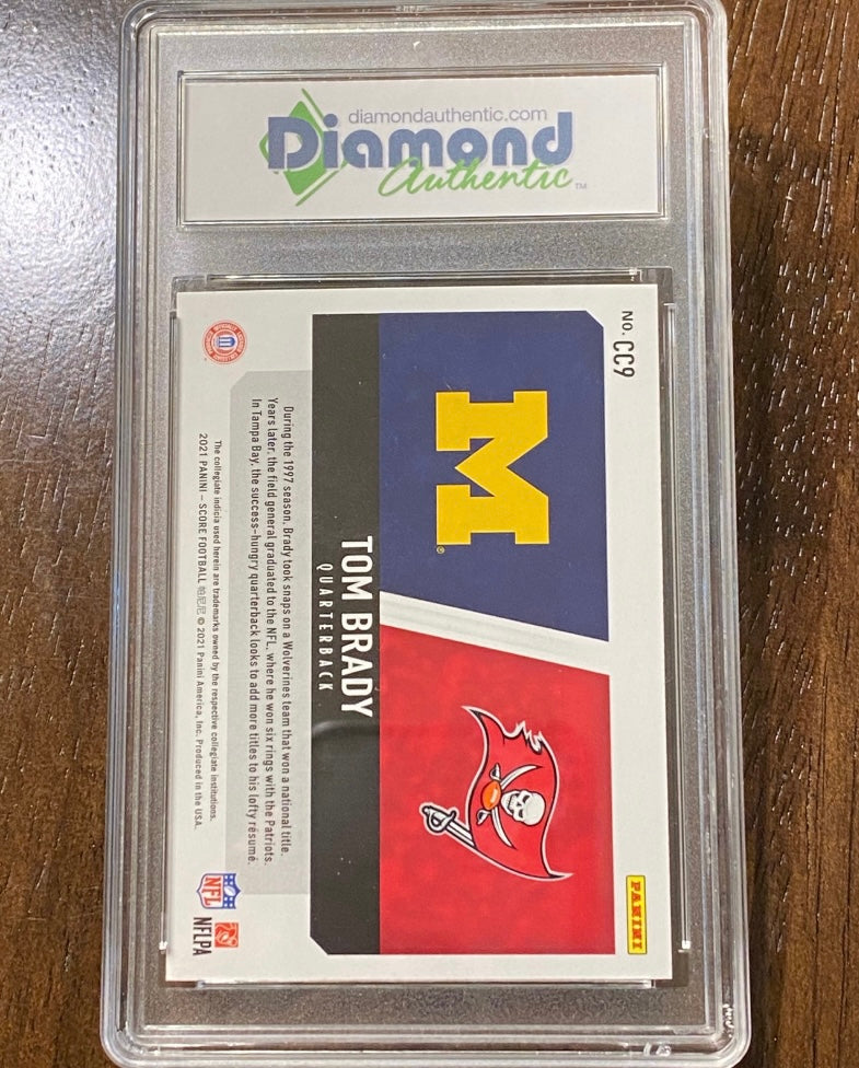 Tom Brady 2021 Score Collegiate Champions #CC9 Gem Mint 10