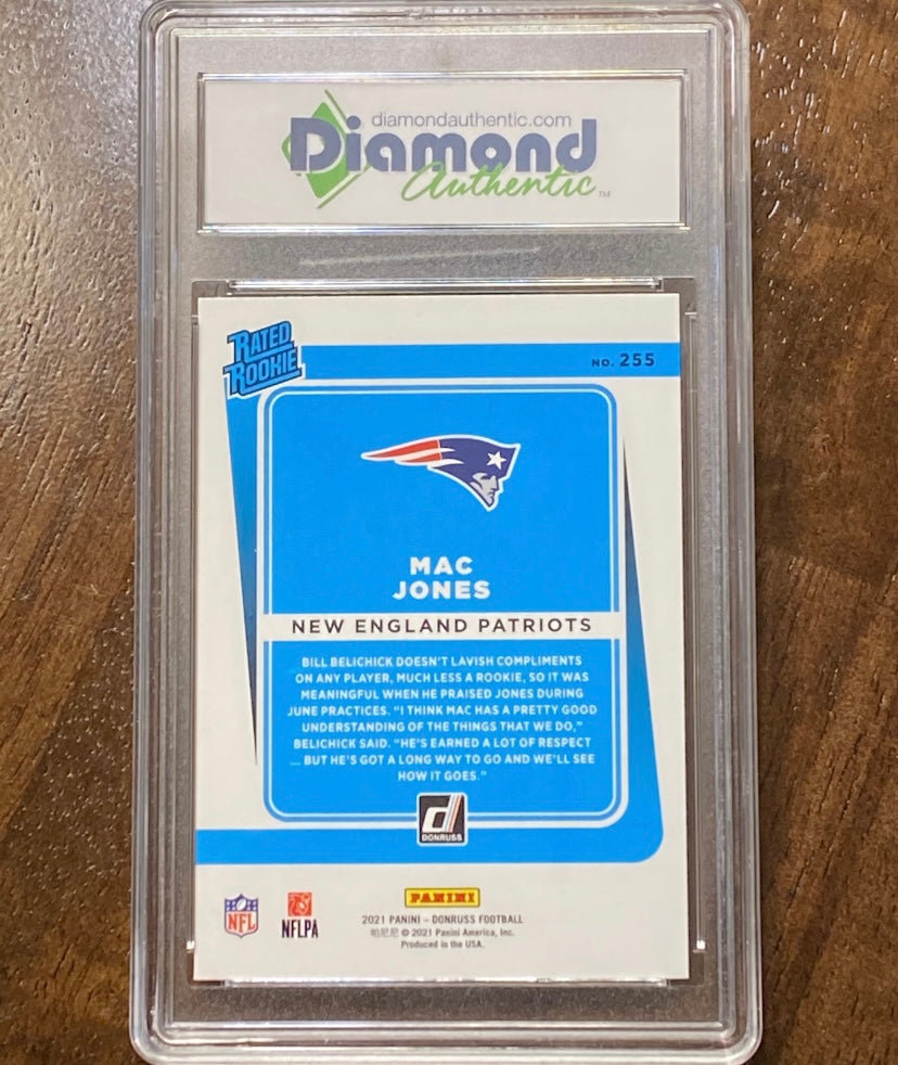 Mac Jones 2021 Donruss Rated Rookie Gem Mint 10
