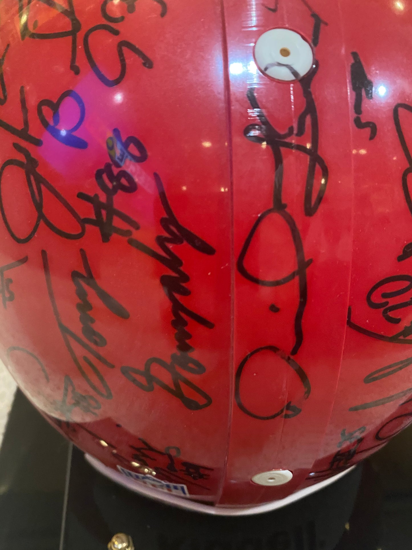1997 Kansas City Chiefs Signed Team Helmet (Derrick Thomas, Tony Gonzalez) - BMC Collectibles