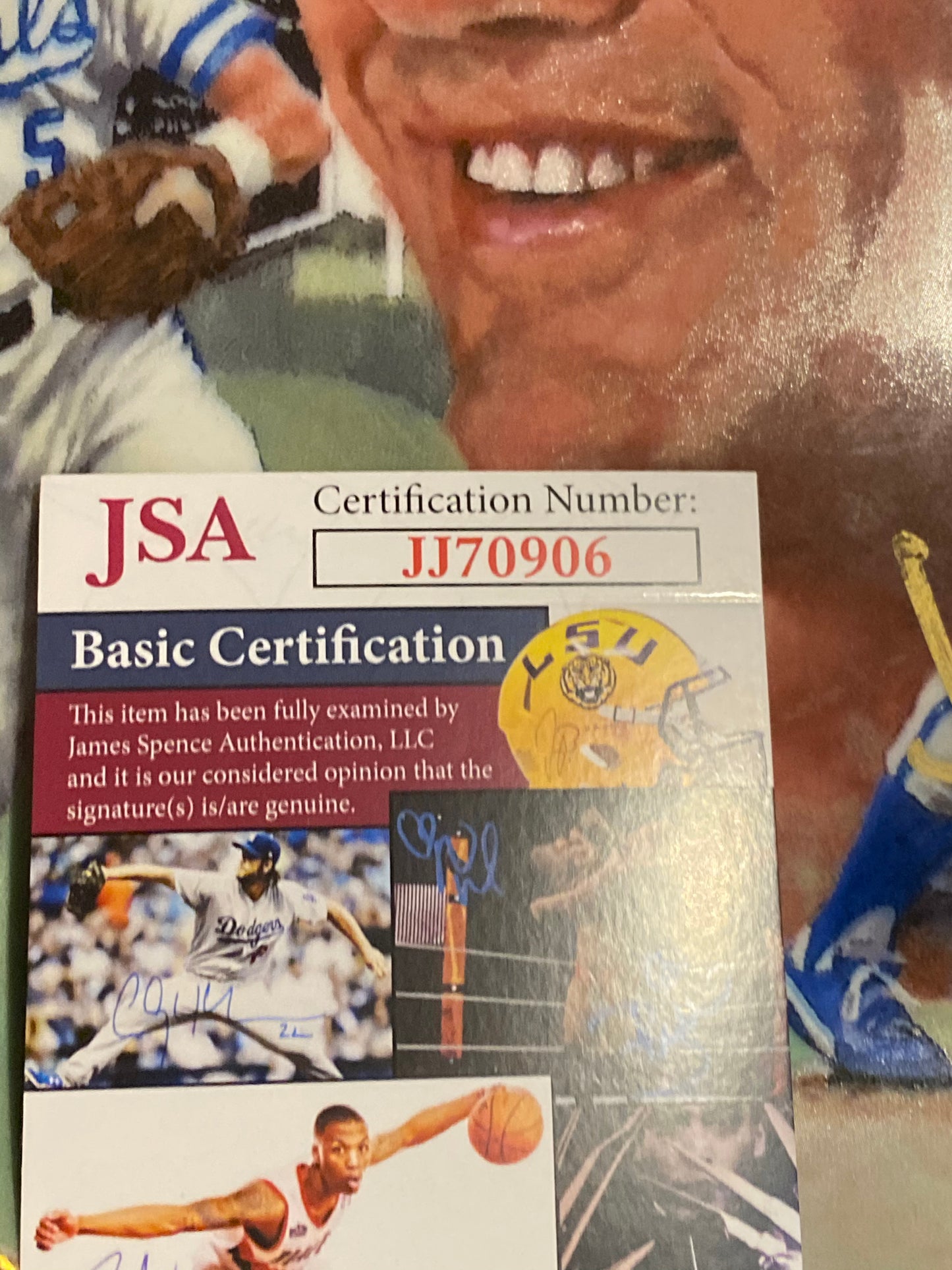 George Brett Signed Art Work Plate W/JSA** - BMC Collectibles