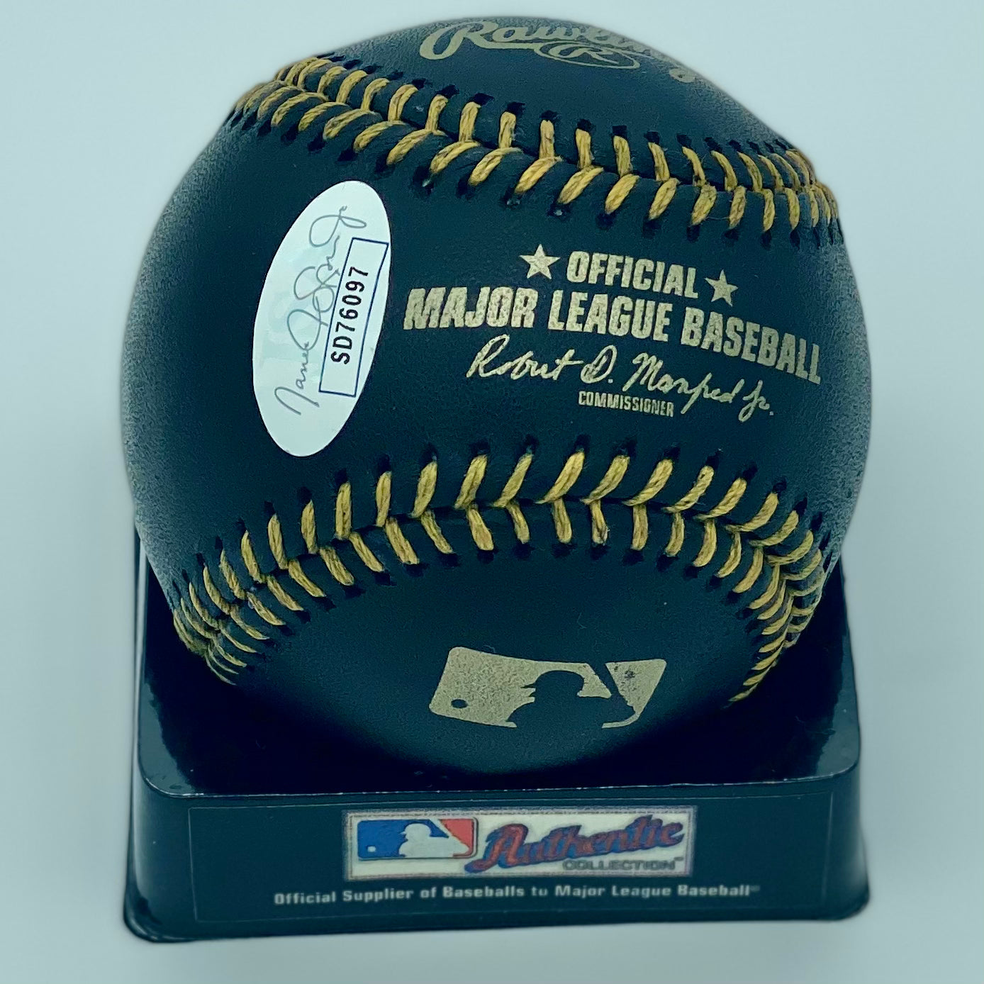 Fernando Tatis Jr. Signed (Black Leather) OML Baseball (JSA COA)