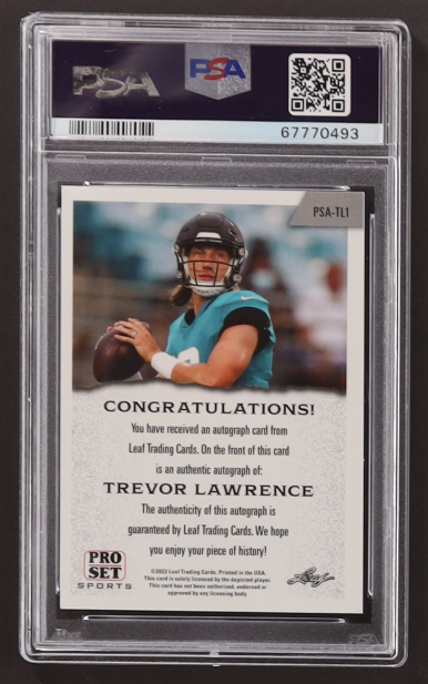 Trevor Lawrence Auto - Platinum Blue (POP 1)!!!! 40/50