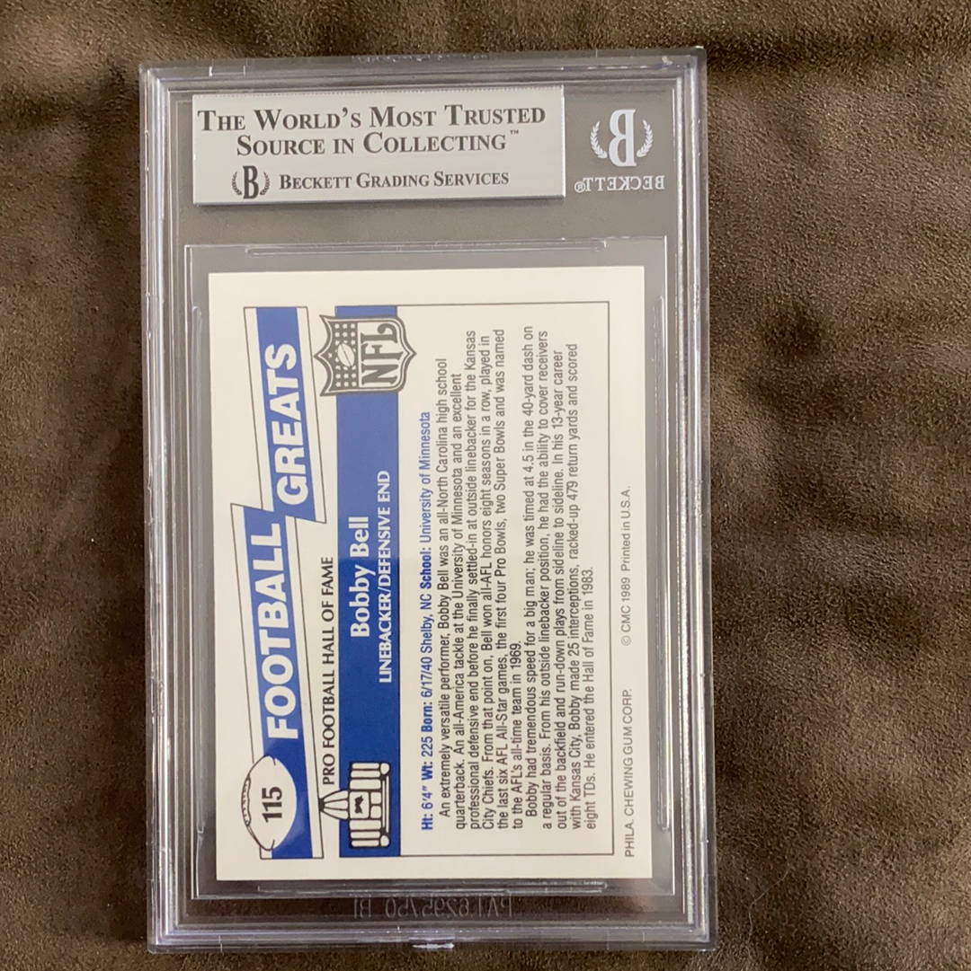 Kansas City Chiefs Bobby Bell Autographed Card - BMC Collectibles