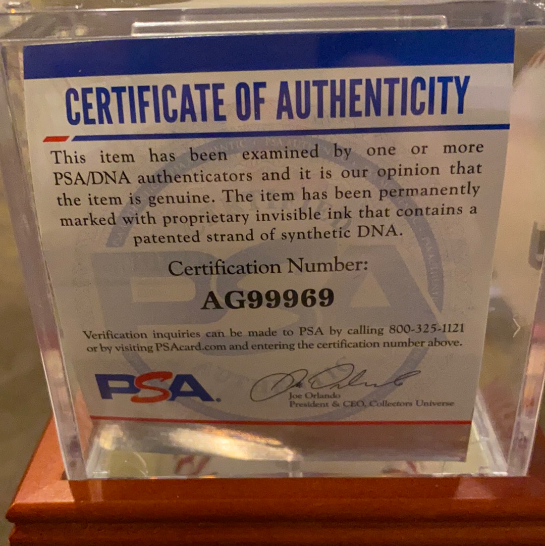 Nolan Ryan PSA Authenticated HOF 99 in a case - BMC Collectibles