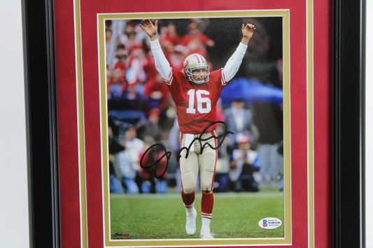 Joe Montana 8x10 Framed and Matted (PSA DNA COA)