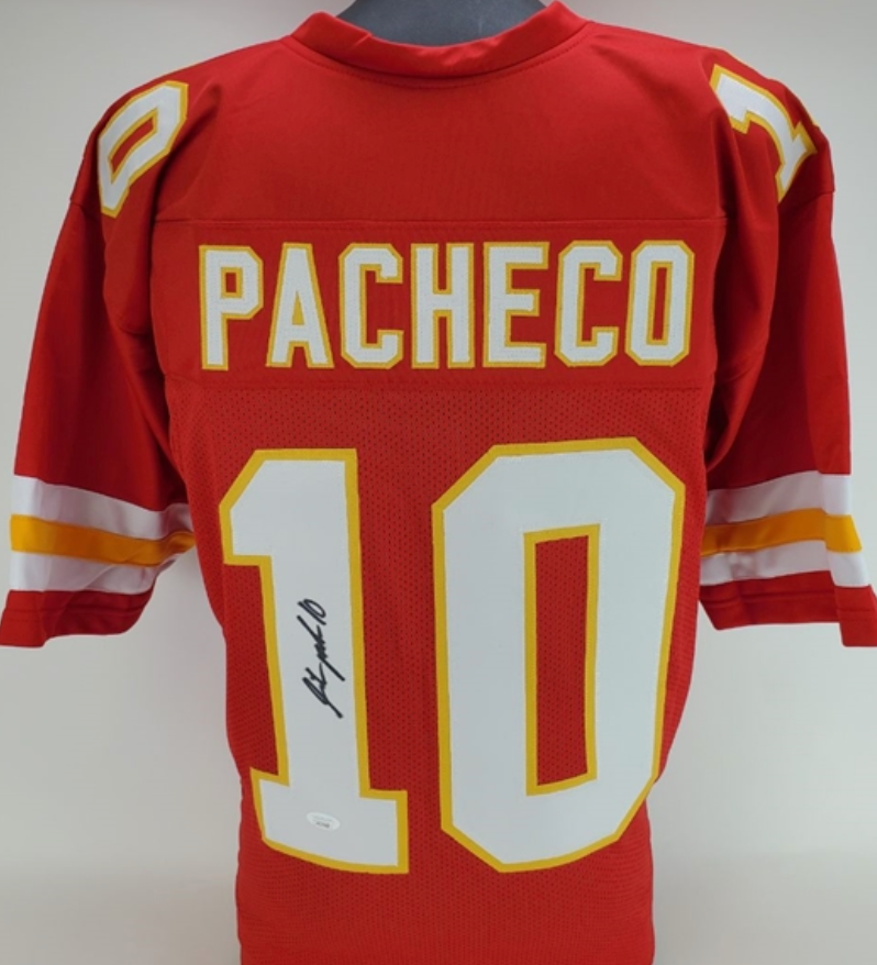 Isiah Pacheco Signed Kansas City Chiefs Custom Jersey (Beckett COA)