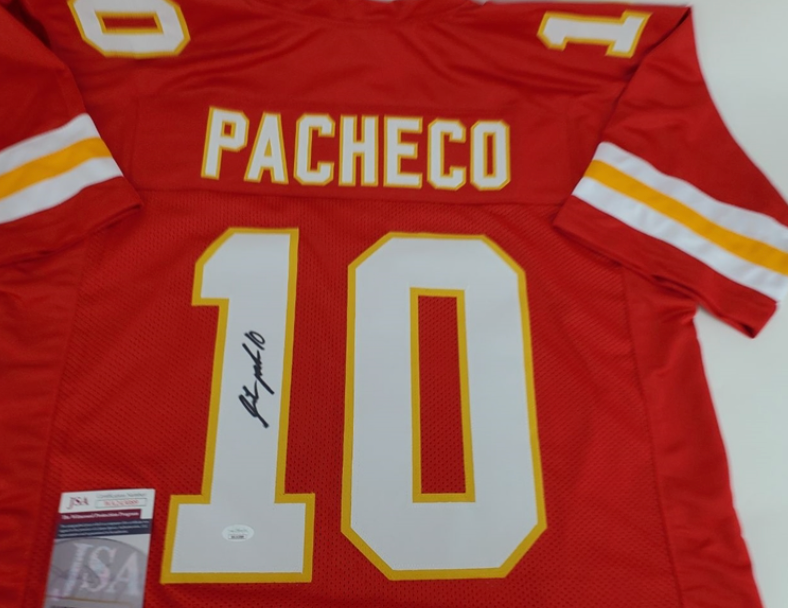 Isiah Pacheco Signed Kansas City Chiefs Custom Jersey (Beckett or JSA COA)