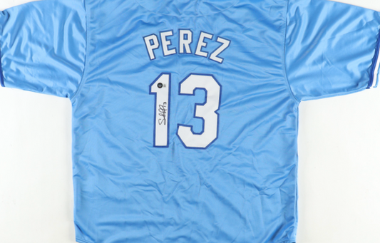 Salvador Perez Signed Jersey (Beckett COA)