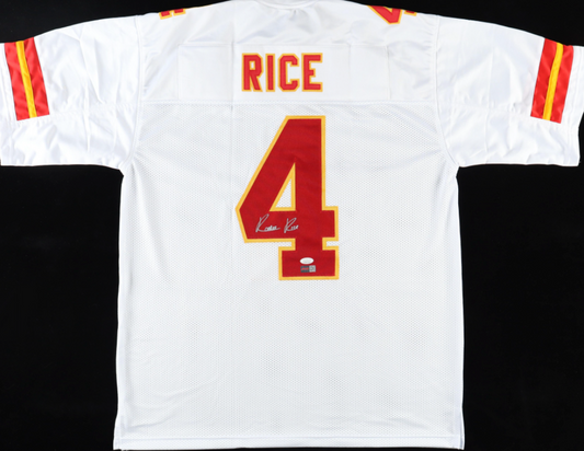 Rashee Rice Signed White Jersey (JSA)