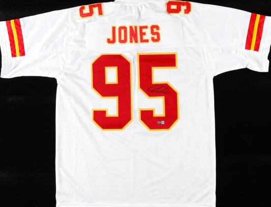 Chris Jones White Custom Jersey (PIA) GTP