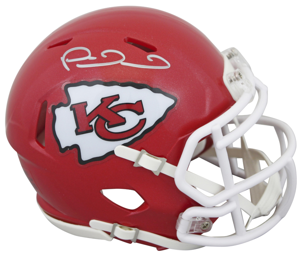 Patrick Mahomes Signed Speed Mini Helmet w/Case