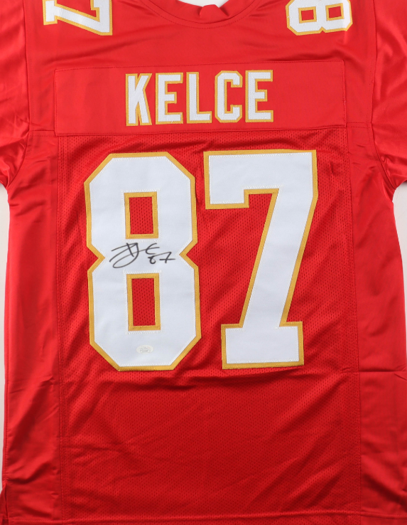 Travis Kelce Chiefs Red Custom Jersey