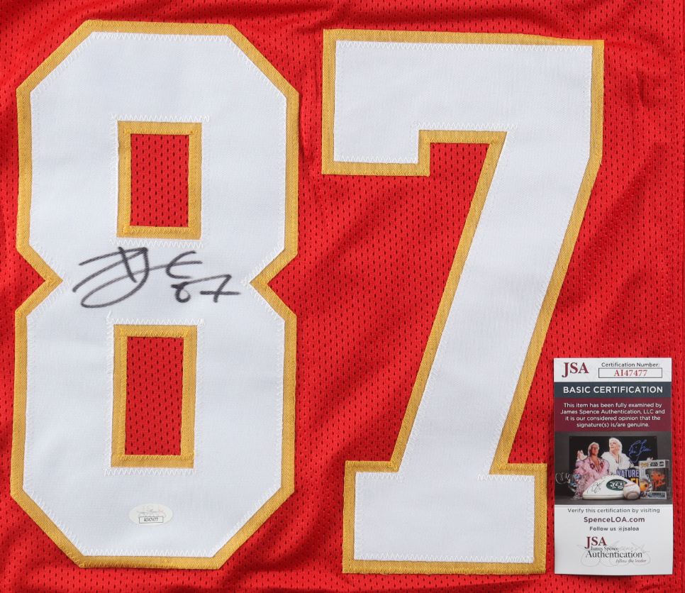 Travis Kelce Chiefs Red Custom Jersey