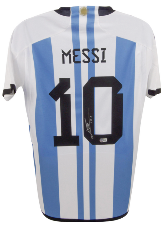 Lionel Messi Signed Argentina National Team Jersey (Beckett)