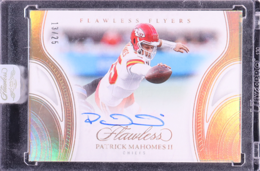 Patrick Mahomes II 2025 Panini Flawless Flyers Autograph #1 – #13/25