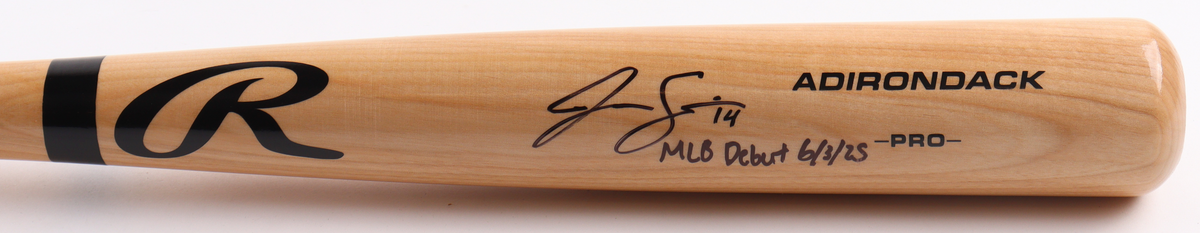 Jac Caglianone Signed Rawlings Baseball Bat – “MLB Debut 6/5/25” Inscription – MLB & Fanatics