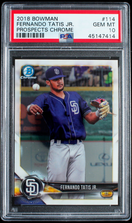 Fernando Tatis Jr 2018 Bowman Chrome PSA 10! - BMC Collectibles