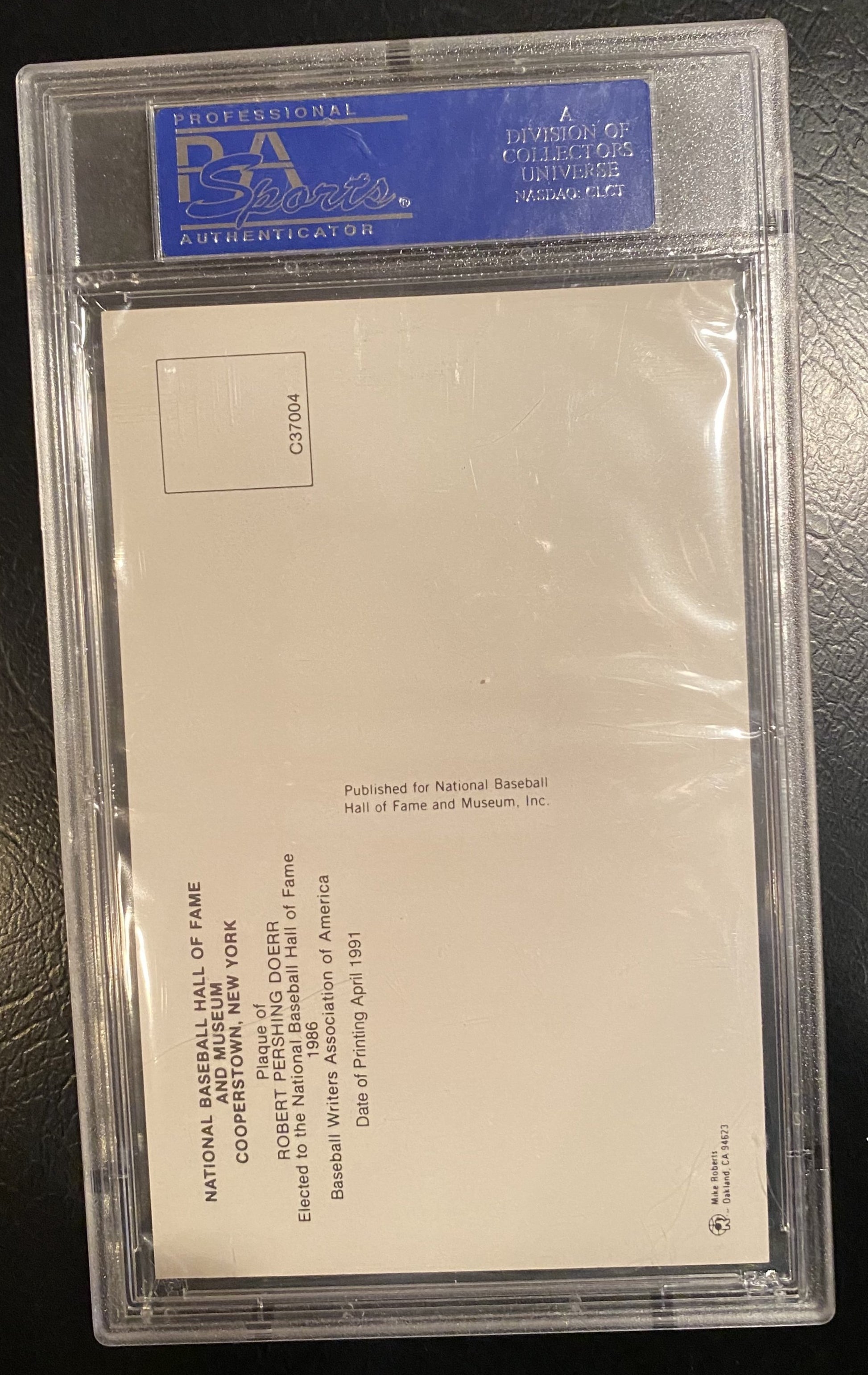 Bobby Doerr Signed HOF Postcard PSA/DNA - BMC Collectibles
