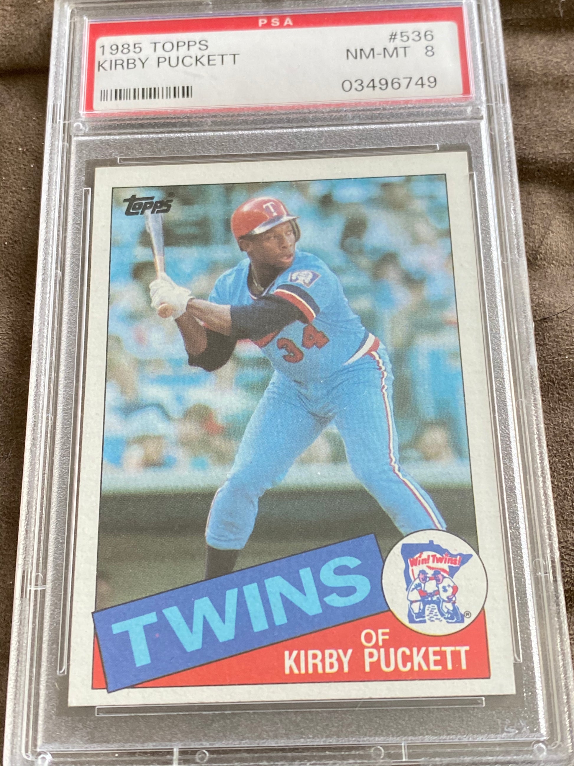 Kirby Puckett 1985 Topps Rookie Card PSA 8! - BMC Collectibles