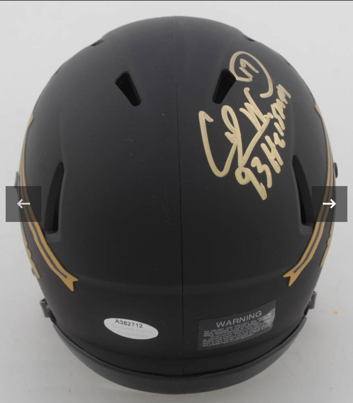 Charlie Ward Signed Florida State Mini Helmet W/ “93 Heisman” inscription! *W/COA* - BMC Collectibles
