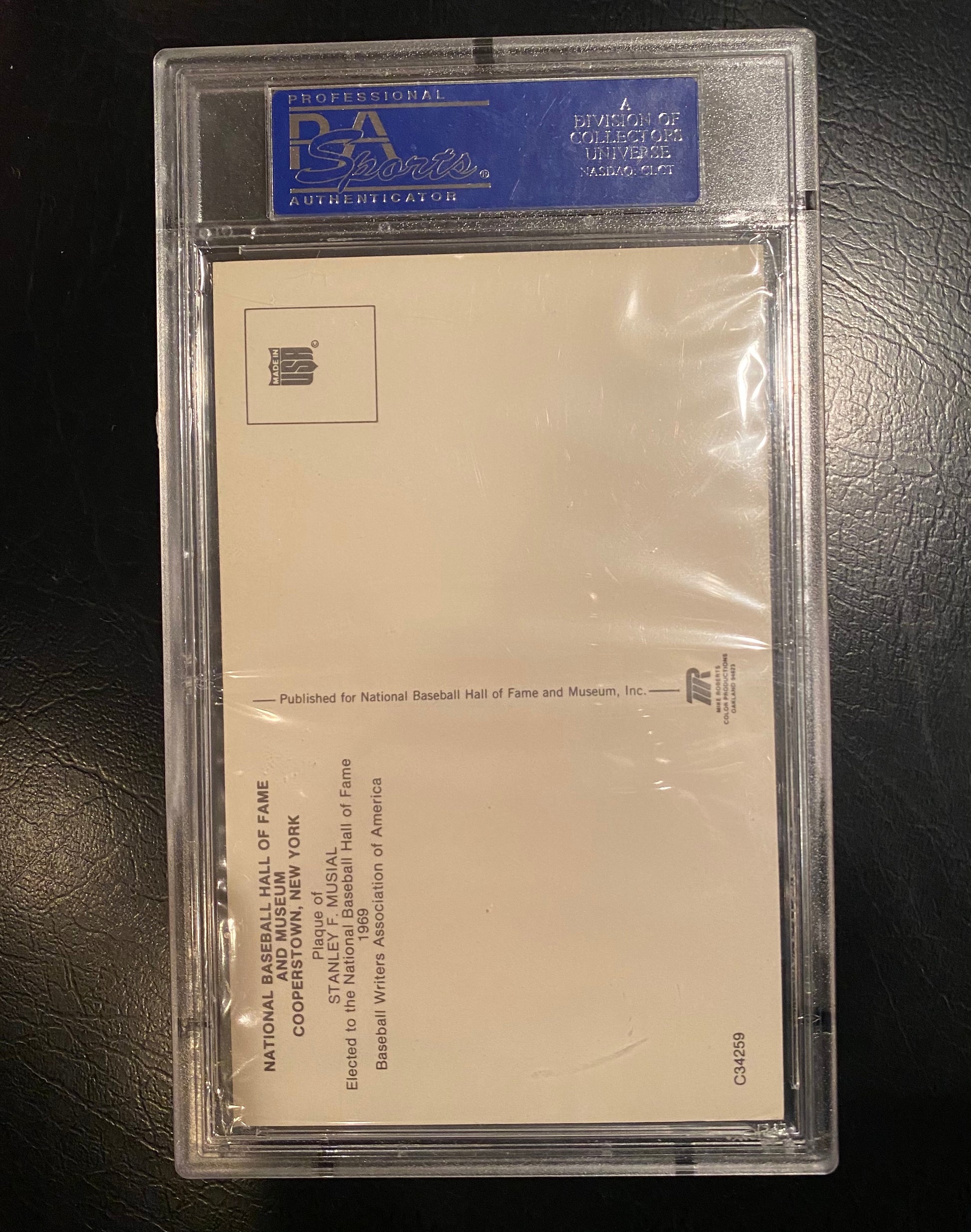 Stan Musial Signed HOF Postcard PSA/DNA - BMC Collectibles
