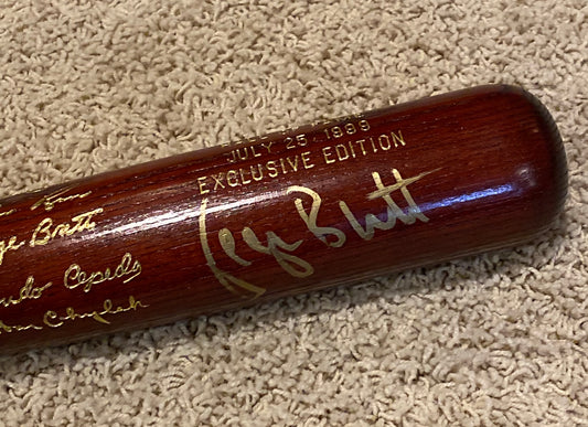 George Brett Signed Exclusive HOF Brown Baseball Bat W/JSA** - BMC Collectibles