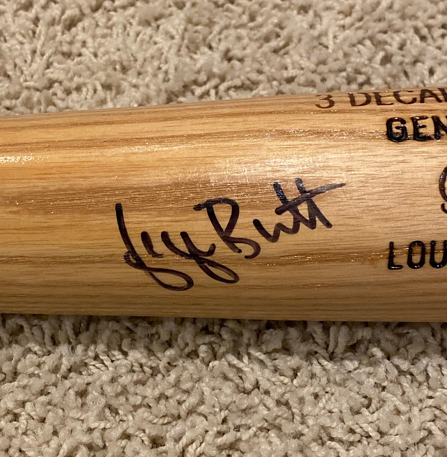 George Brett Signed Louisville Slugger Batting Champ Baseball Bat W/JSA** - BMC Collectibles