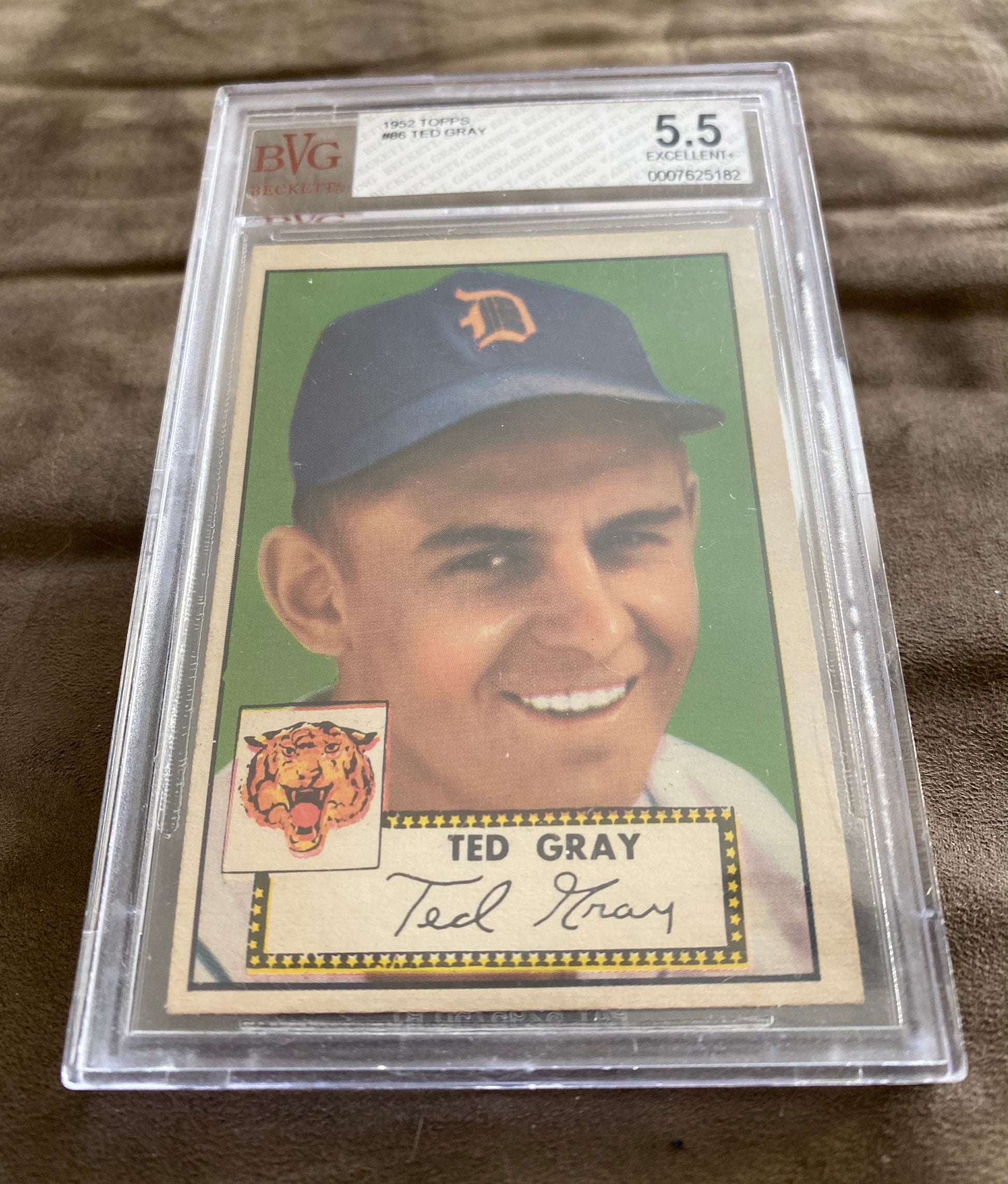 Ted Gray 1952 Topps Graded Beckett 5.5! - BMC Collectibles