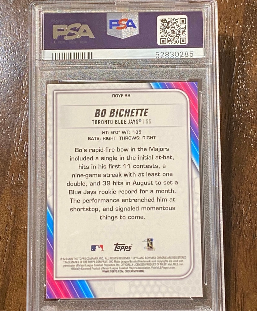 Bo Bichette 2020 Bowman Chrome Mega Box ROY Favorites PSA 10