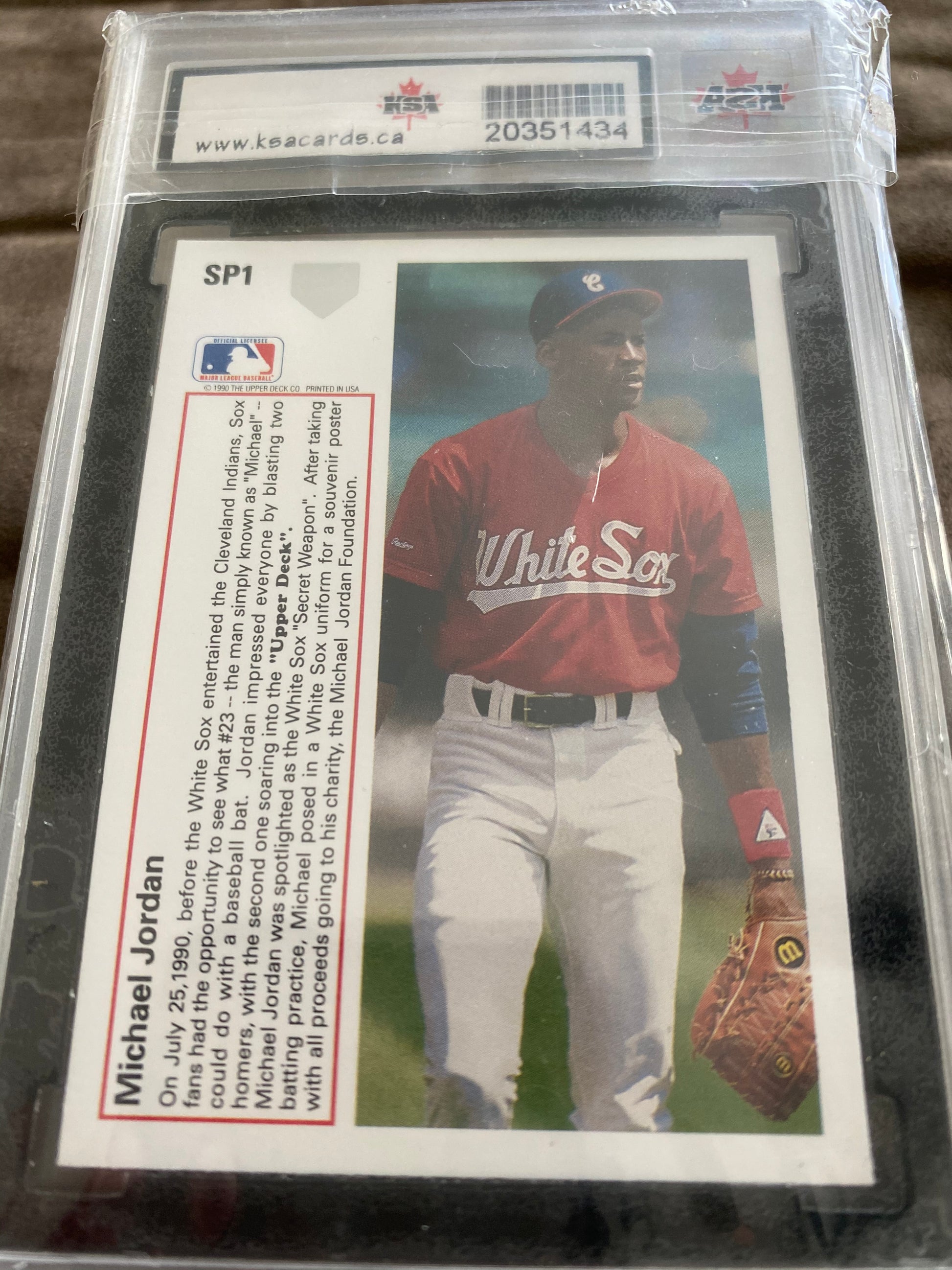 Vintage 1991 Michael Jordan Upper Deck Rookie Baseball Card 