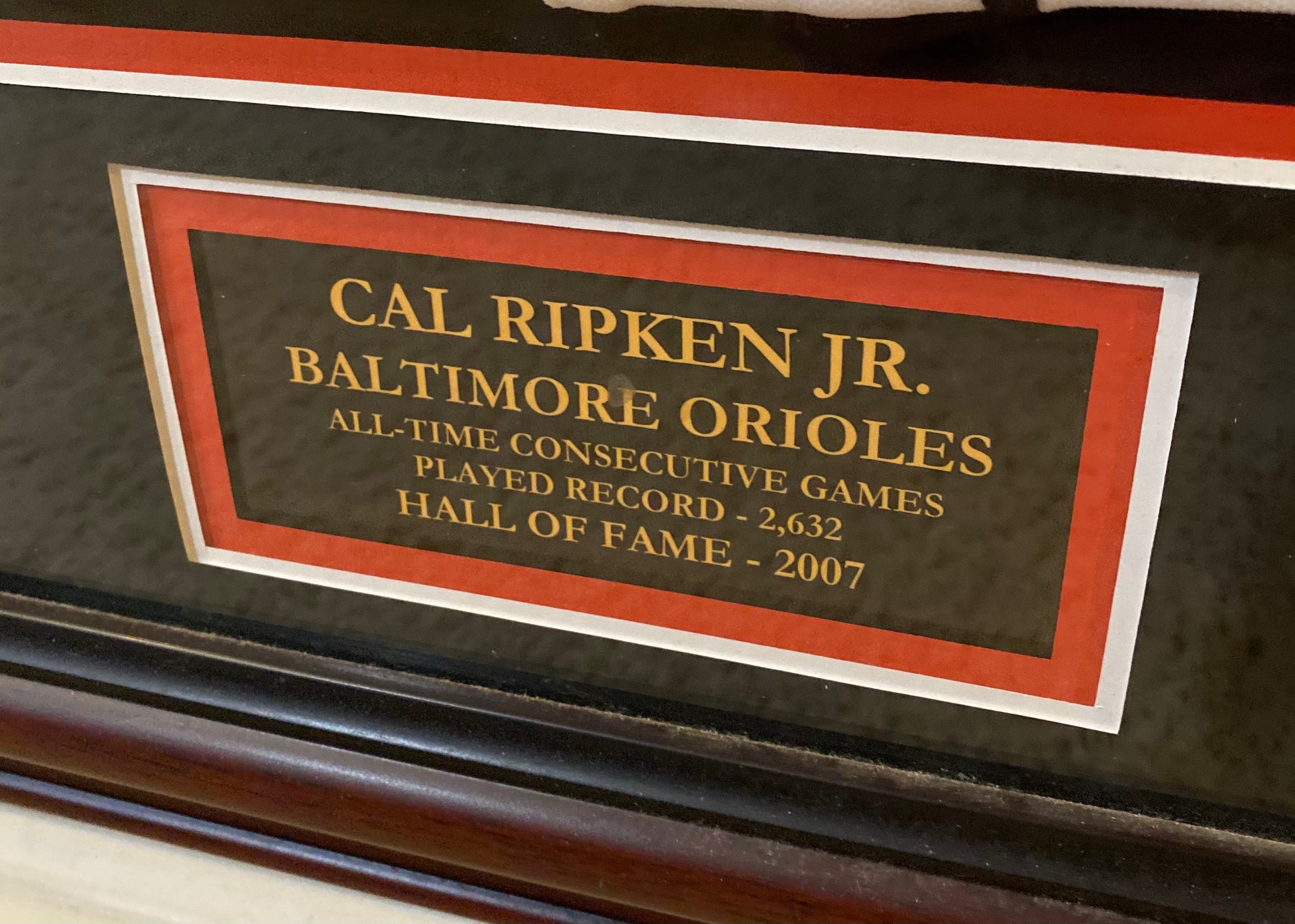 Cal Ripken Jr Signed Jersey Framed W/Cards  **W/COA - BMC Collectibles