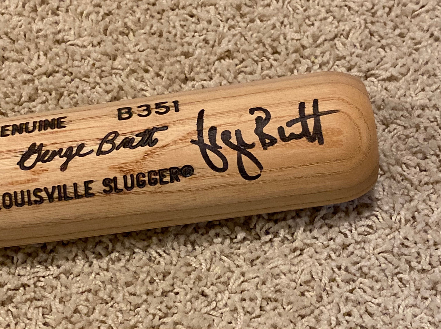 George Brett Signed Louisville Slugger 3000 Hits Bat (931/3000) W/JSA - BMC Collectibles