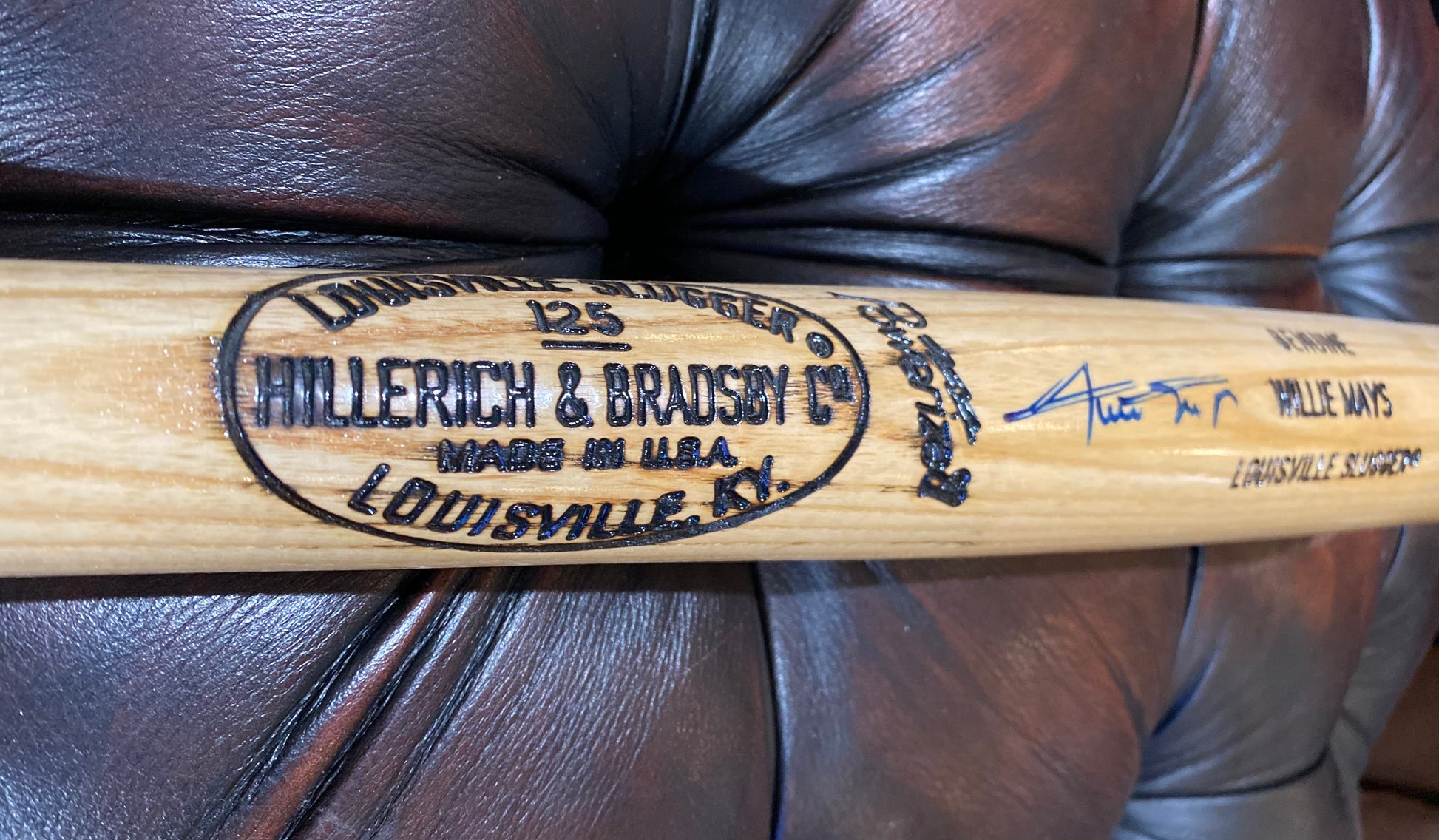 Willie Mays Signed Louisville Slugger Baseball Bat *W/COA - BMC Collectibles