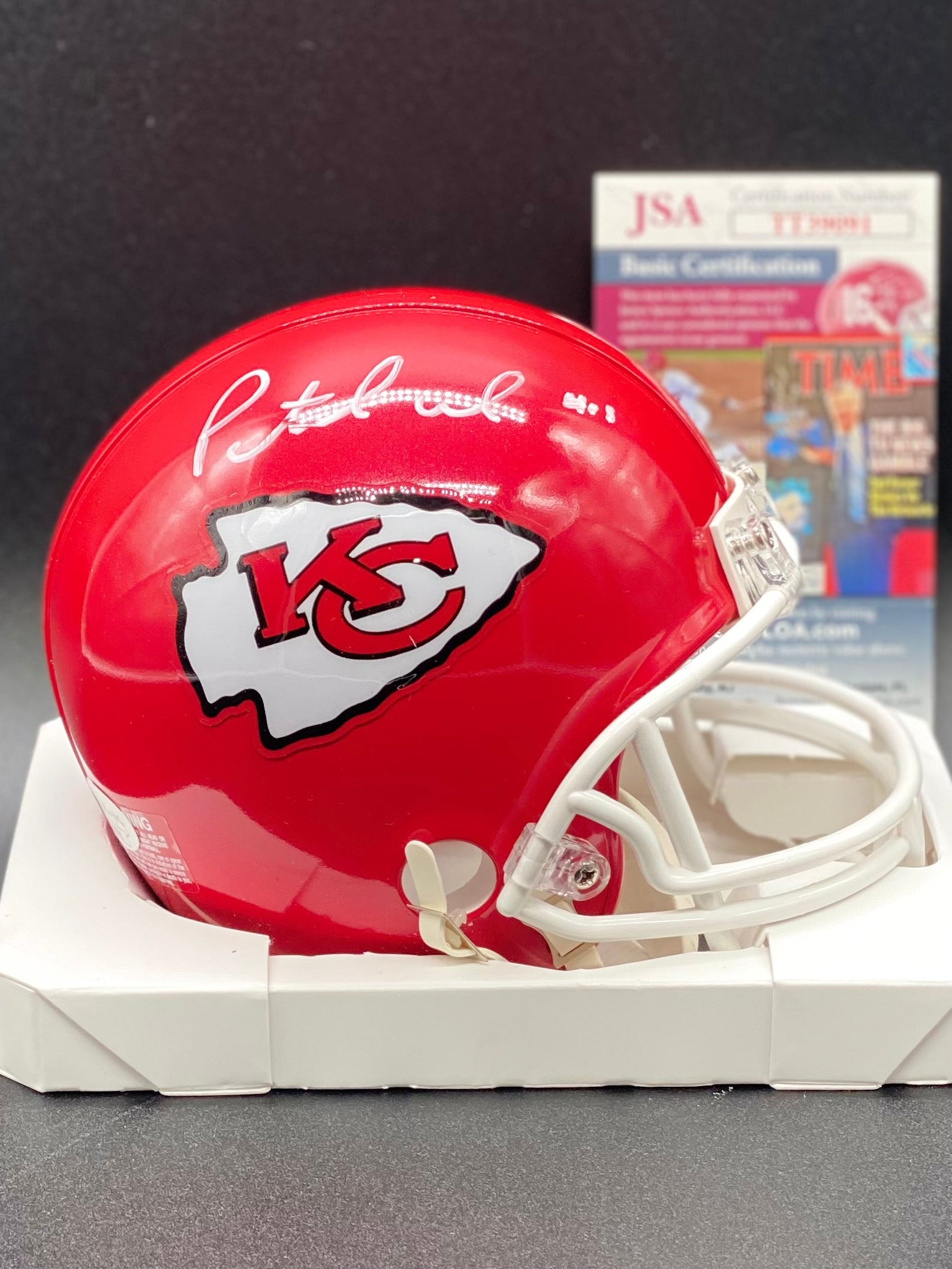 Mahomes 2024 signed helmet