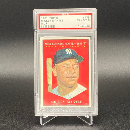 Mickey Mantle 1961 Topps MVP (PSA 6)