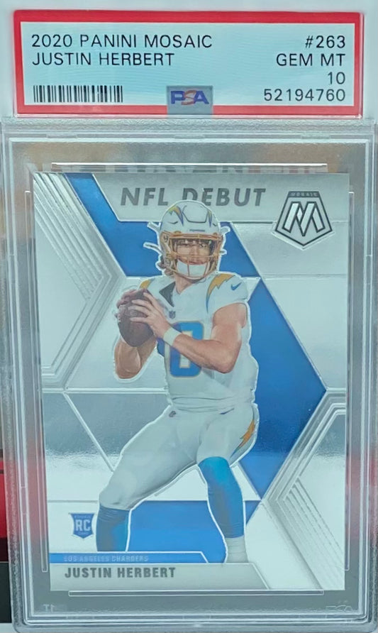 Justin Herbert NFL Debut GEM MT 10