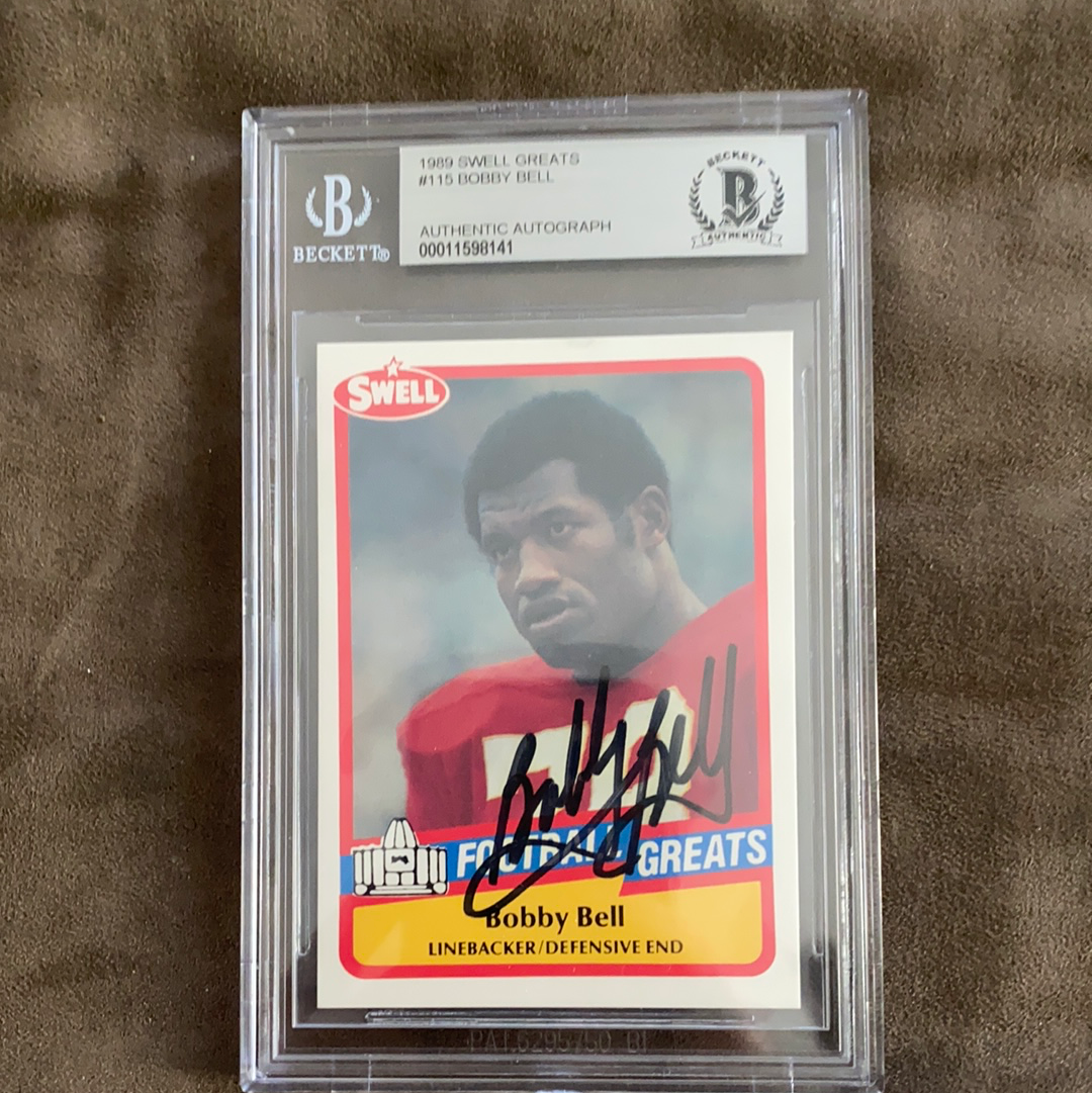 Kansas City Chiefs Bobby Bell Autographed Card - BMC Collectibles
