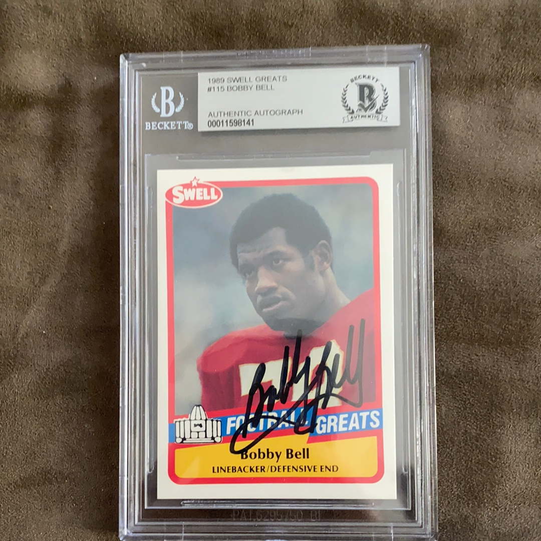 Kansas City Chiefs Bobby Bell Autographed Card