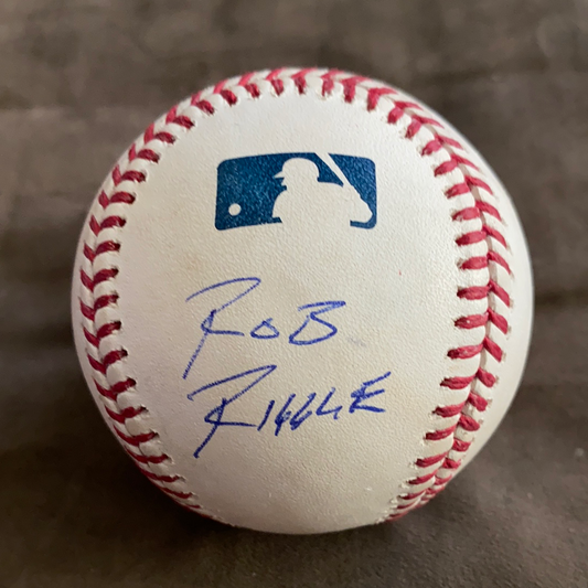 Rob Riggle autograph OML Baseball - BMC Collectibles