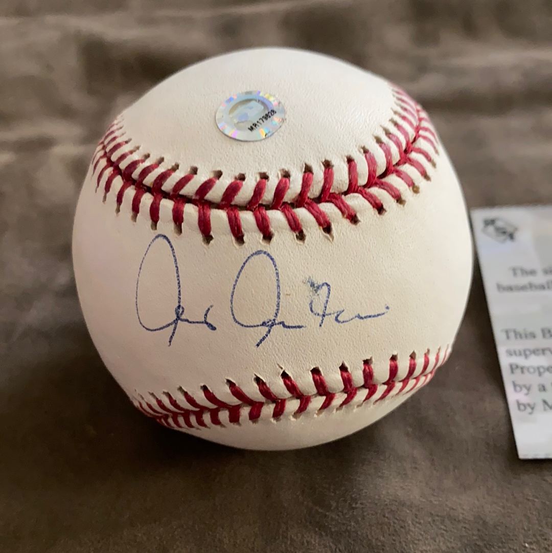 Chris Chambliss Autograph Baseball with HALO and COA - BMC Collectibles
